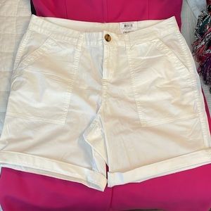 Ladies Denim Bermuda, HIGH RISE shorts  Style & Co Petite 10p